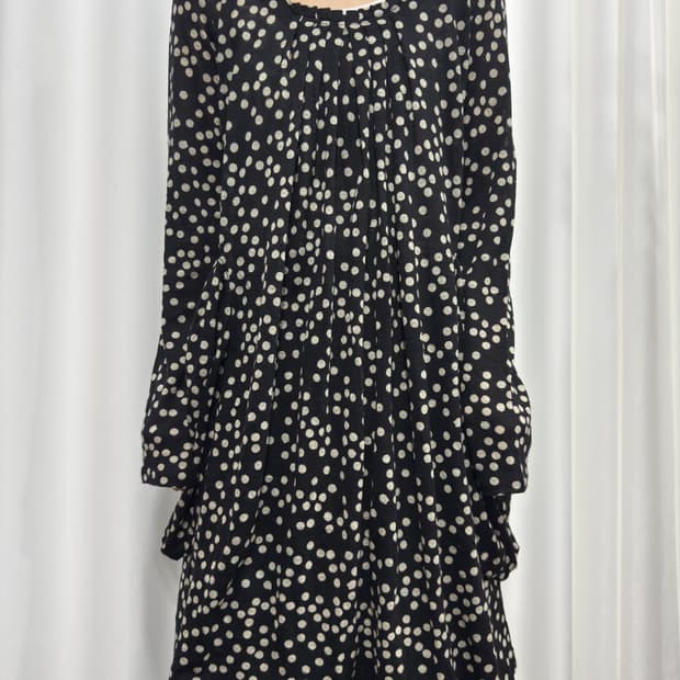 sunao kuwahara dot knit onepiece 