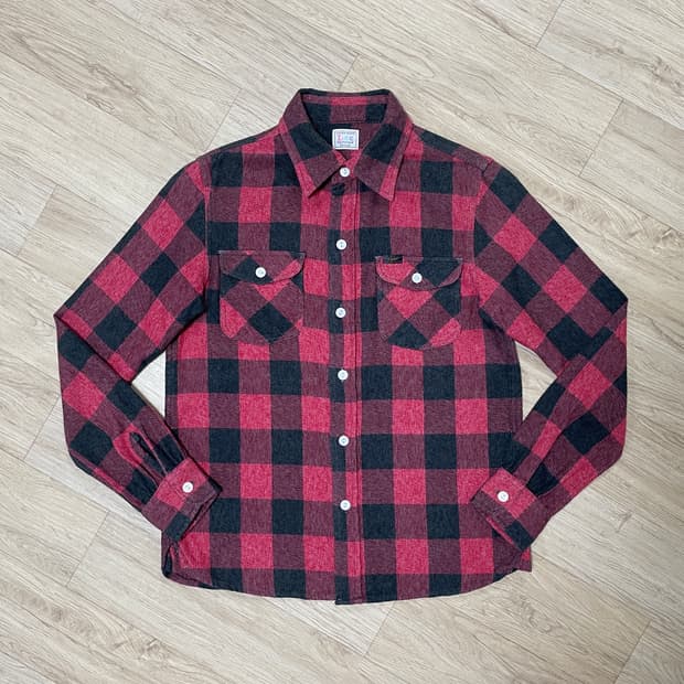 55) Lee 재팬 여성 체크 플란넬 워크셔츠(RRL&리바이스&폴로)