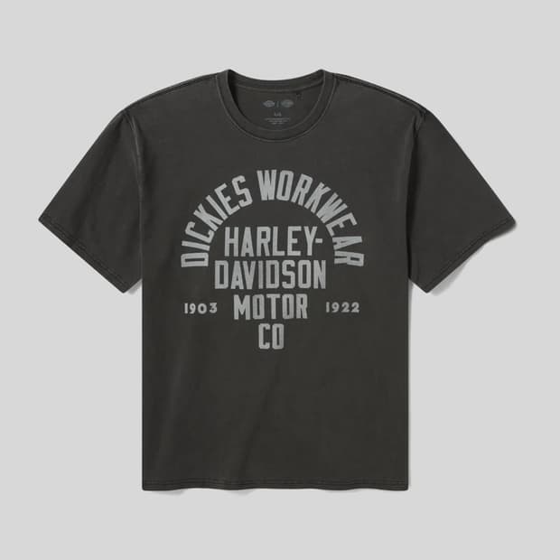 디키즈 X Harley Davidson 그래픽 티셔츠 Black