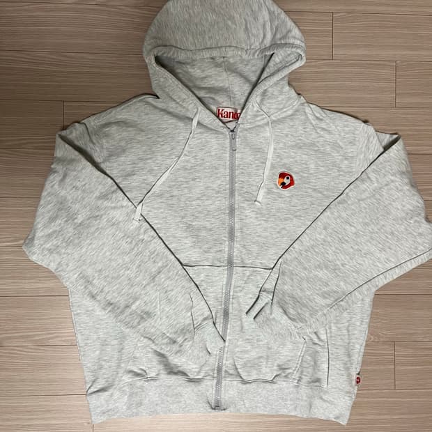 칸코 멜란지 그레이 후드집업