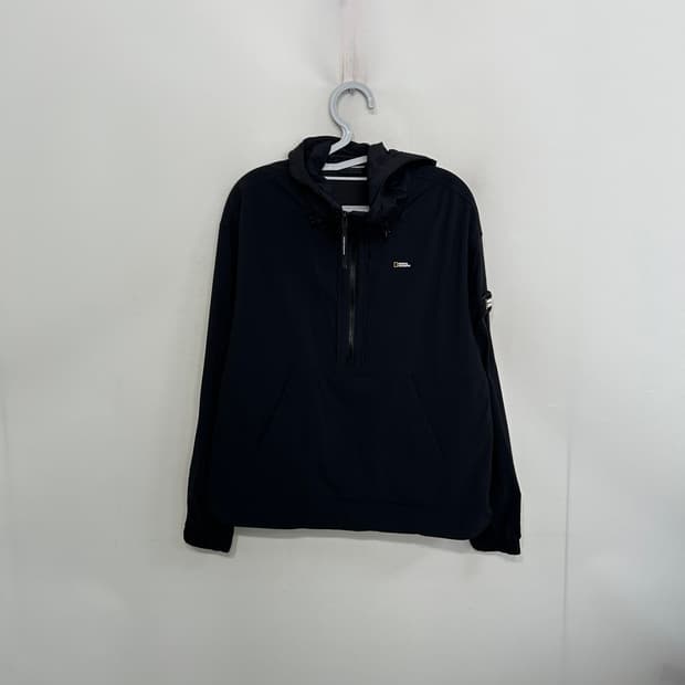 내셔널지오그래픽 아노락 바람막이 85 남녀공용 블랙