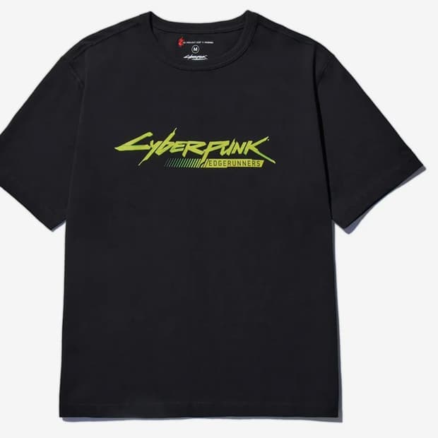 사이버펑크 엣지러너 반소매 티셔츠 xl