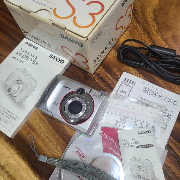 [미사용급 풀박스/초희귀] 산요 작티 DSC-S3 인스타 감성 끝판왕 