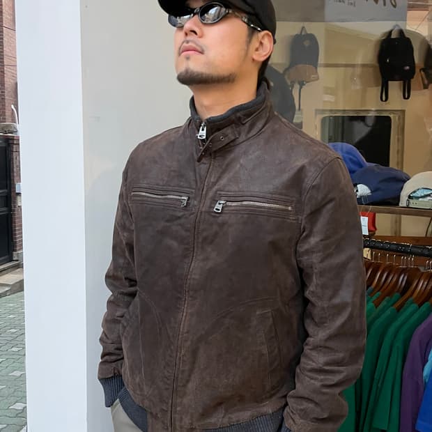 리바이스 가죽 자켓 L