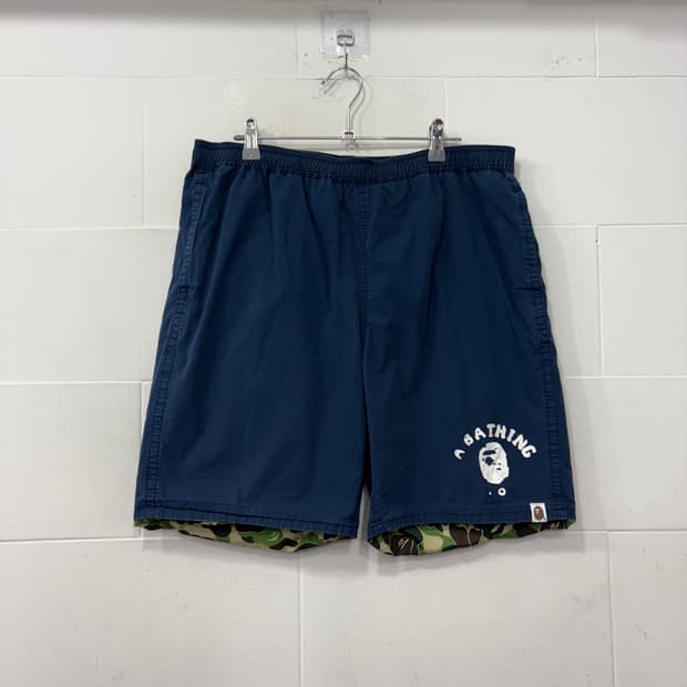 베이프 리버시블 반바지