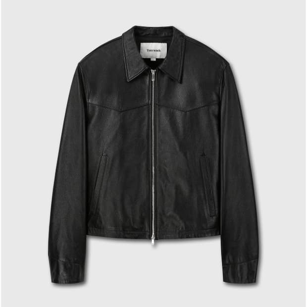 토니웩 웨스턴 크롭 레더 자켓 (XL)