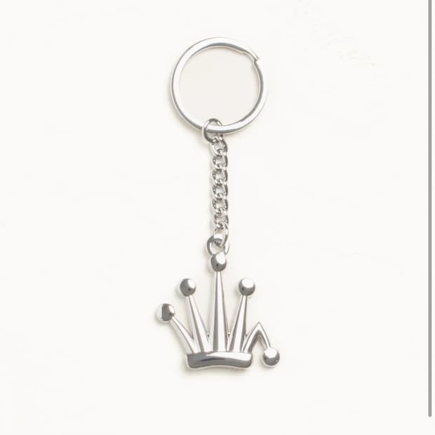 Stussy 스투시 메탈 벤트 크라운 키체인