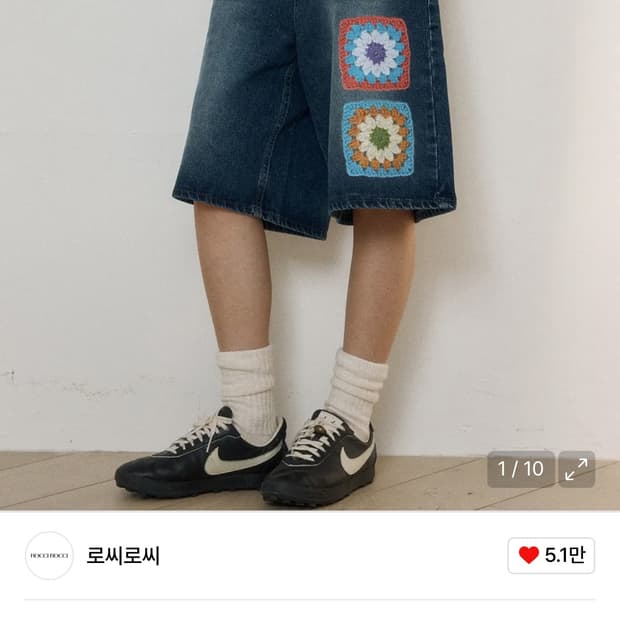 로씨로씨 X 그래피커스 Bermuda Crochet Jeans 