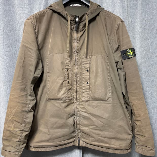 [3xl] 스톤아일랜드 수피마 코튼 자켓 다크카키