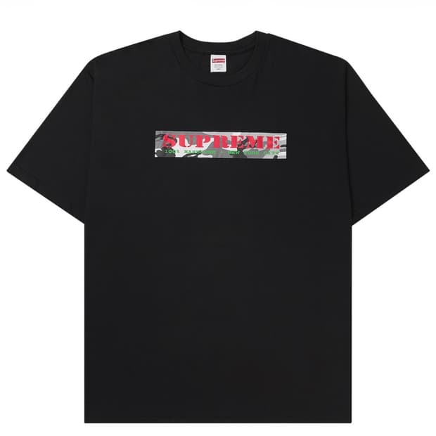 슈프림 하드코어 티셔츠 블랙 - 25SS