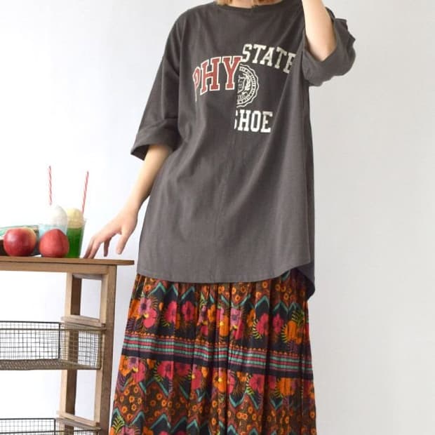 일본 브랜드 IRIEY 리메이크 하프 반팔티 F