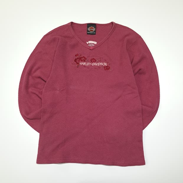 CL173 할리데이비슨 미국판 딜러십 플로럴자수 핑크 써멀탑