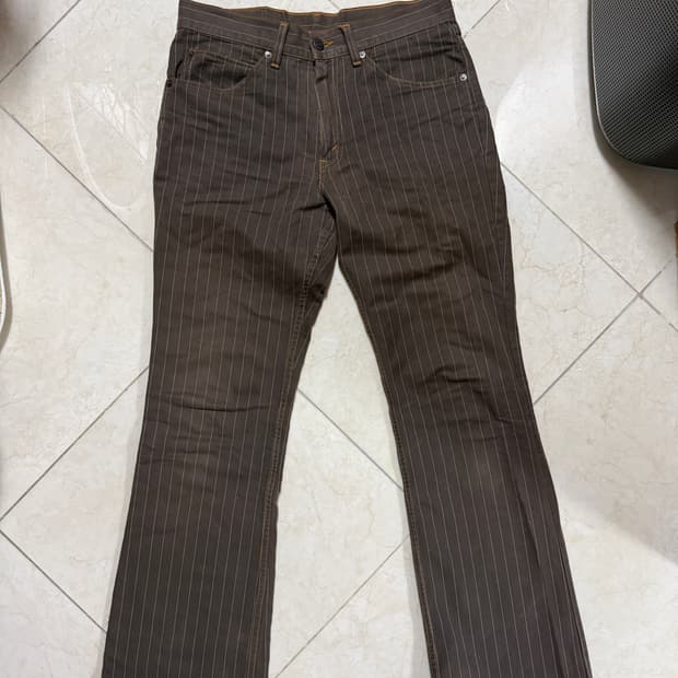 리바이스 스트라이프 부츠컷 팬츠 32