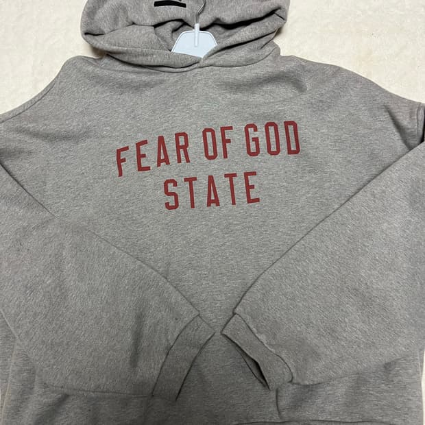 피어오브갓 에센셜 스테이트 기모 후드티 2XL