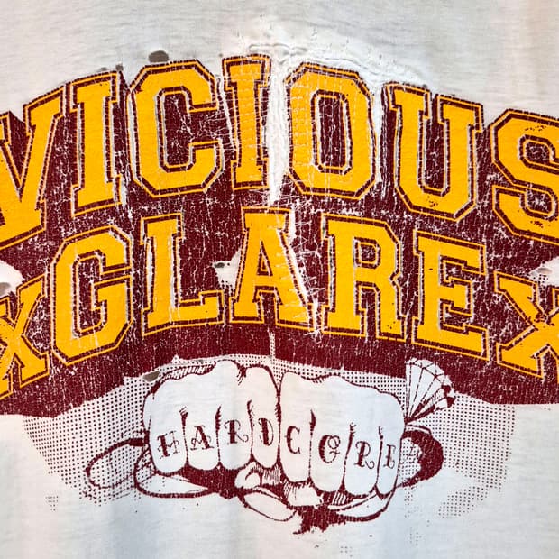 00s VICIOUS GLARE Band
Merch T-Shirt 
