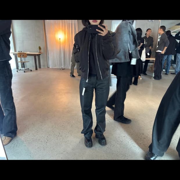 mono prive textured ma-1 jacket