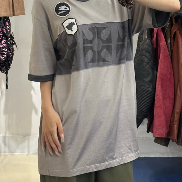 2000s NIKE 나이키 실버 그레이 싸커 져지