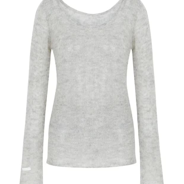 페일제이드 헤어리 원숄더 시스루 니트 택 달린 새상품 판매