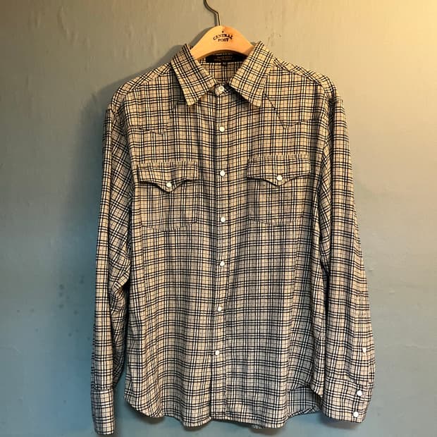 Lot.817 FLANNEL WESTERN SHIRTS, GRAY
