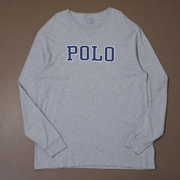 Polo 폴로 빅 로고 그레이 롱 슬리브