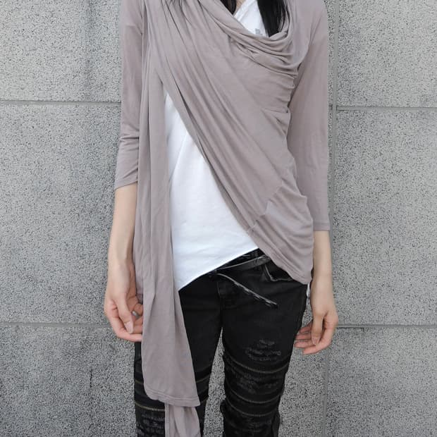 Drape Long Cardigan