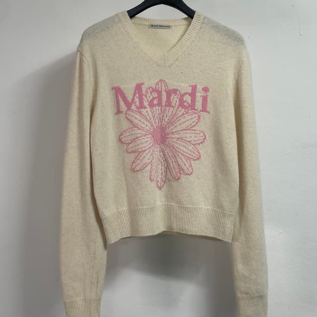 마르디메크르디 리쿤 울 브이넥 니트 (on.86)