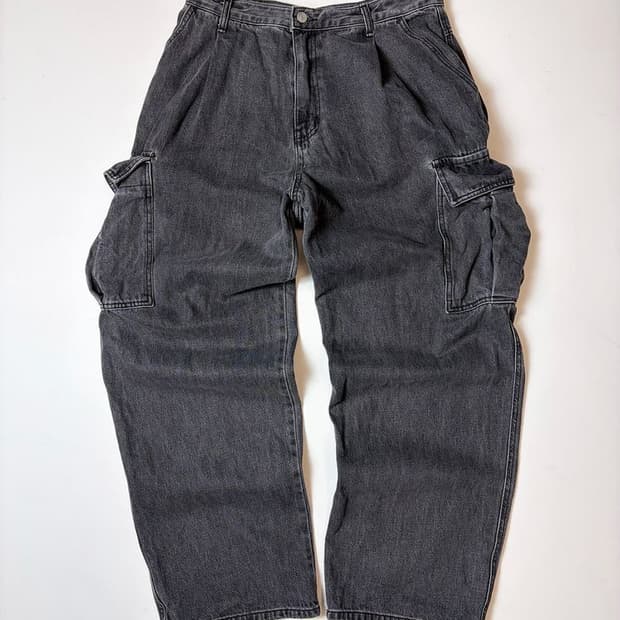 HOWELL 스트릿 와이드 카고 데님 팬츠 PN9255