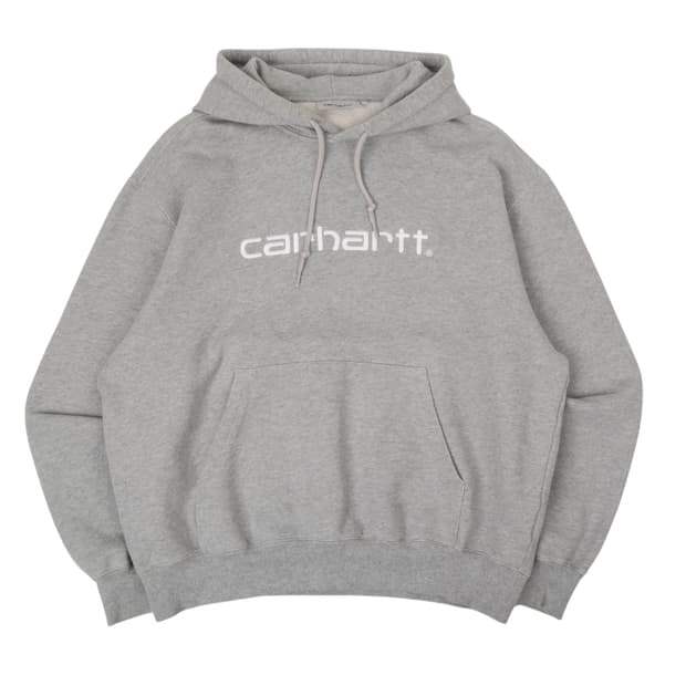 칼하트 윕 그레이 빅로고 후드티