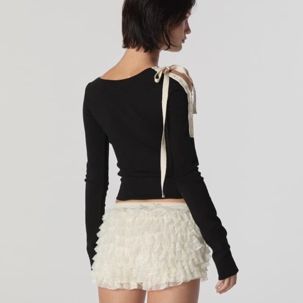 글로니 루이사 롱슬리브 블랙 S