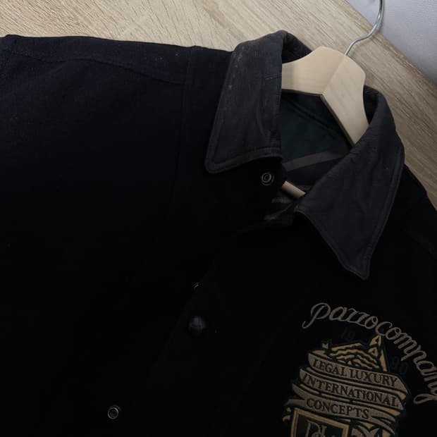 90s pazzo 바시티 스타디움 가죽 자켓