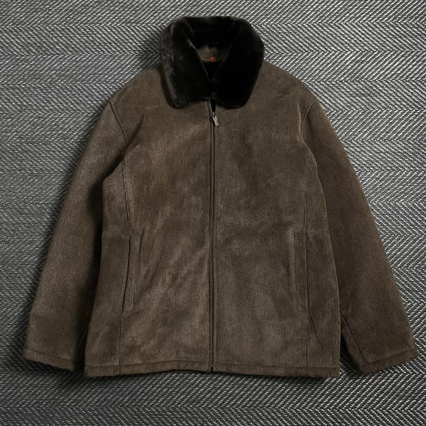 Nottinghill 브라운 코듀로이 퍼 자켓 o 4410