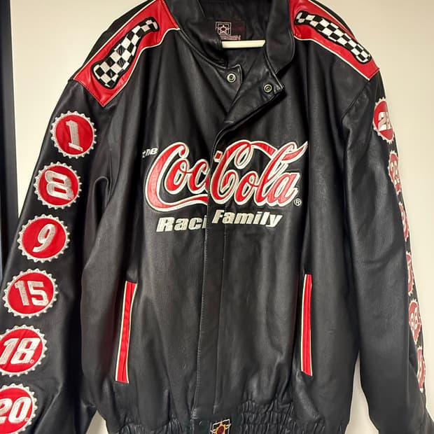 제프해밀턴 코카콜라 레더 레이싱 자켓