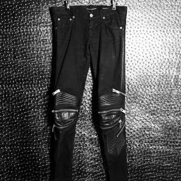 생로랑 13FW 레더패널 진