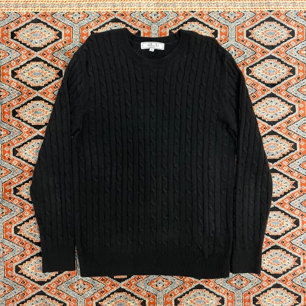 앤더슨벨 차콜 꽈배기 니트 여성XL