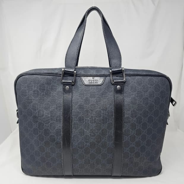 정품 구찌 GG 수프림 블랙 서류 가방