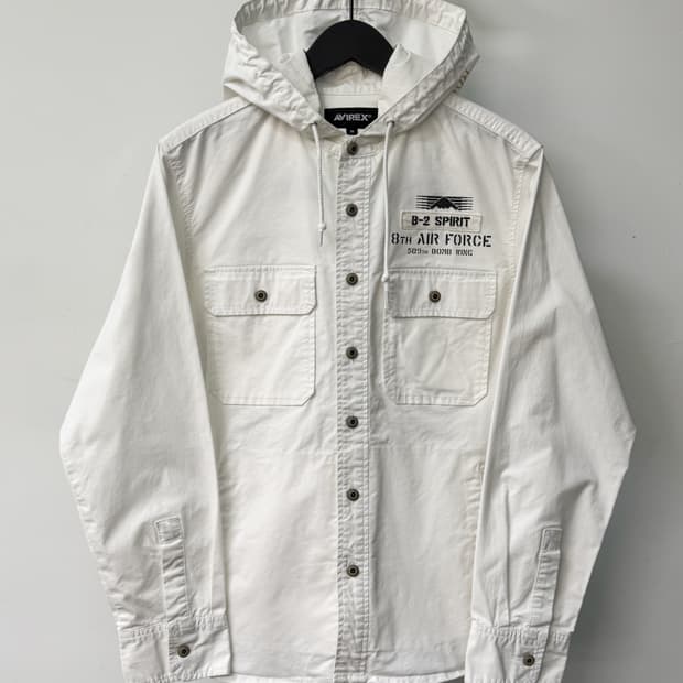 아비렉스 U.S.A.F 투포켓 후드 셔츠