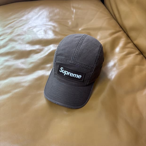 Supreme 슈프림 22fw 밀리터리 워시드 브라운 캠프캡 모자