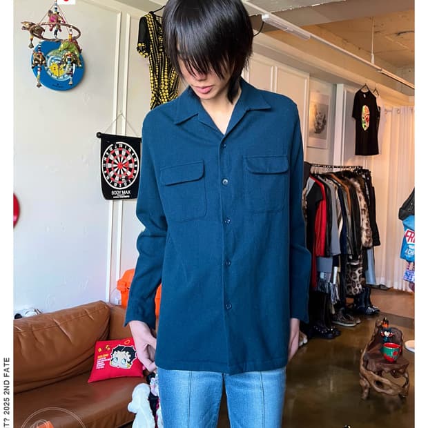 WACKO MARIA Double Pocket Wool Shirt