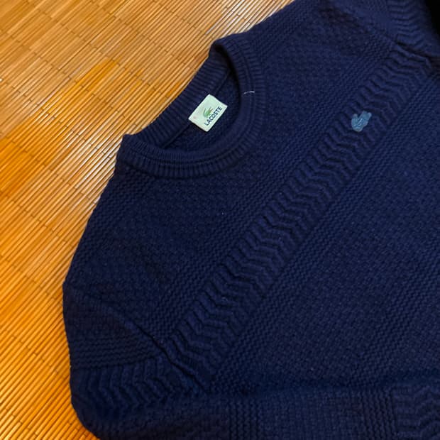 라코스테 울 100 스웨터