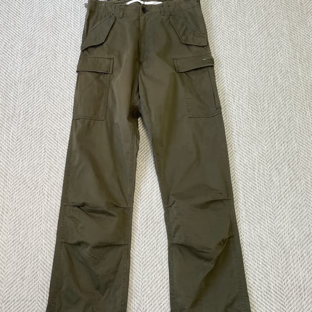 준맨 밀리터리 피치드 워싱 카고팬츠