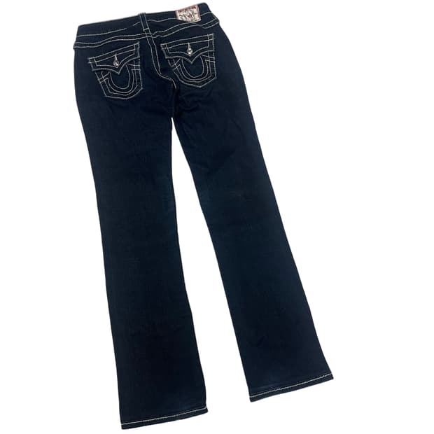 트루릴리전 화이트 스티치 큐빅진청데님진 26