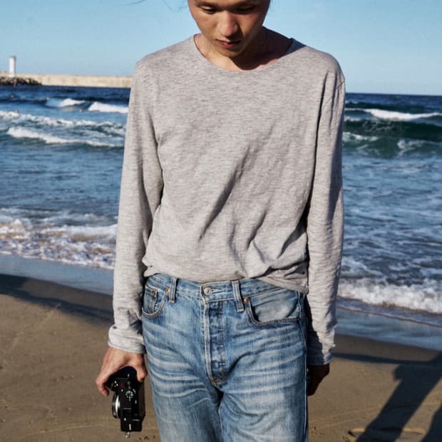 [3]mono prive Textured Roll Long Sleeve 