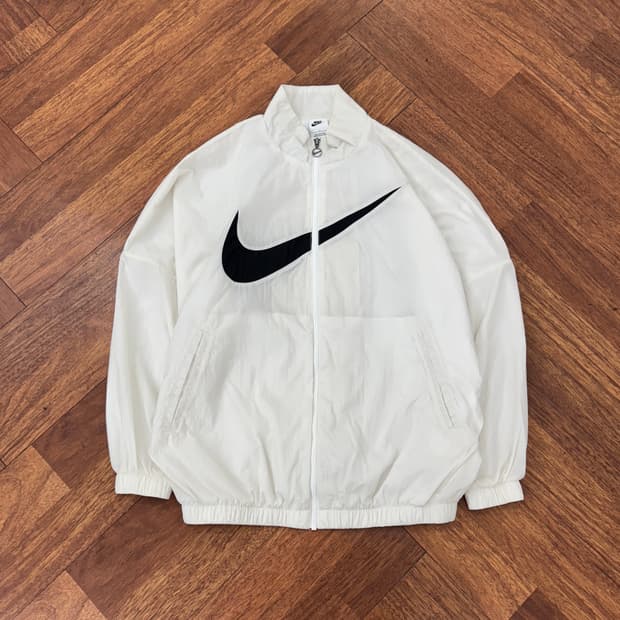 여성용 L 나이키 빅로고 스우시 바람막이 자켓 