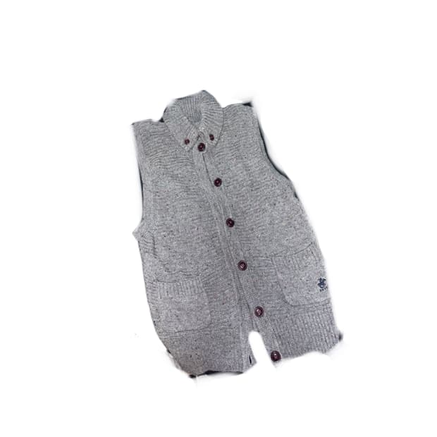 그레이 버튼 니트 베스트 조끼 일본 빈티지 모리걸 펑크 y2k 