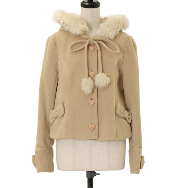 엔젤릭프리티 리본 하트 숏코트 라떼갸루 리즈리사 엑시즈팜 로걀탑