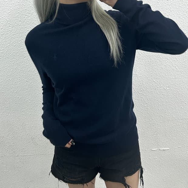 폴로 랄프로렌 네이비포니 네이비 폴라 니트 S