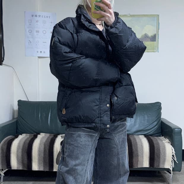 투티/0117 WHITE CLOUD  JPN 블랙 패딩 자켓