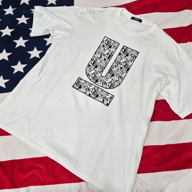 UNDERCOVER 언더커버 U로고 반팔 티셔츠 화이트