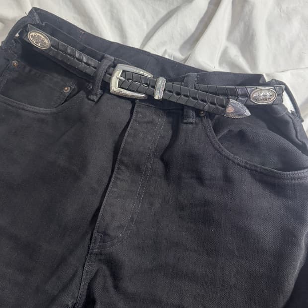 Brighton 웨스턴 콘초 레더 벨트