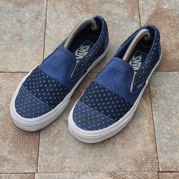 (235)반스 슬립온 타이 프린트 패치워크